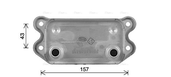 Ölkühler, Motoröl AVA QUALITY COOLING vo3298