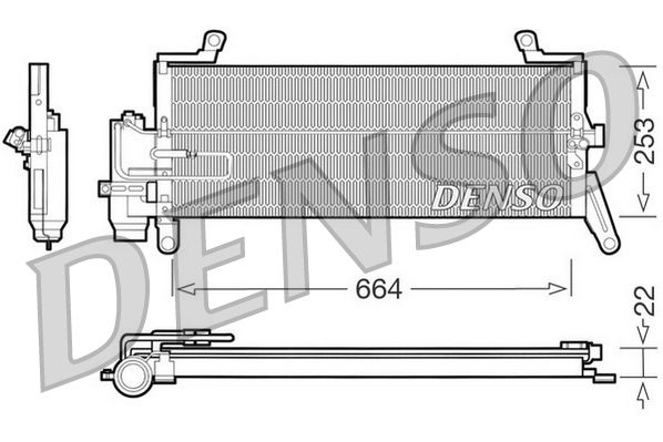 Kondensator, Klimaanlage DENSO DCN13011