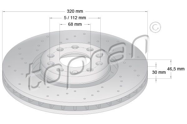 Bremsscheibe TOPRAN 110 310