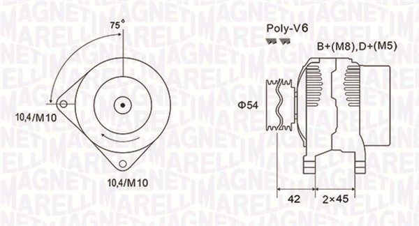Generator MAGNETI MARELLI 063731564010