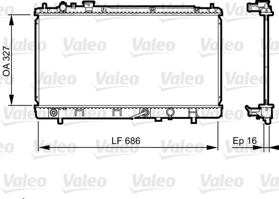 Kühler, Motorkühlung VALEO 735240