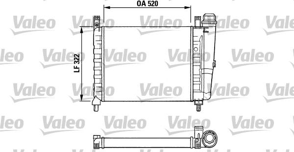 Kühler, Motorkühlung VALEO 730991