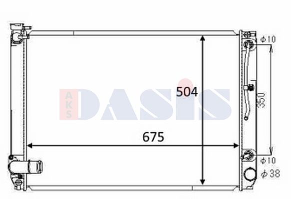 Kühler, Motorkühlung AKS DASIS 210269N
