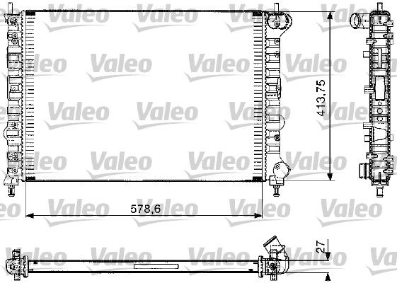 Kühler, Motorkühlung VALEO 732582