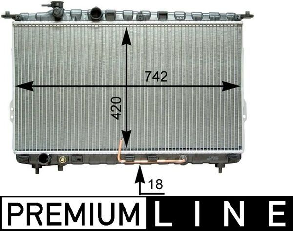 Kühler, Motorkühlung MAHLE CR1291000P