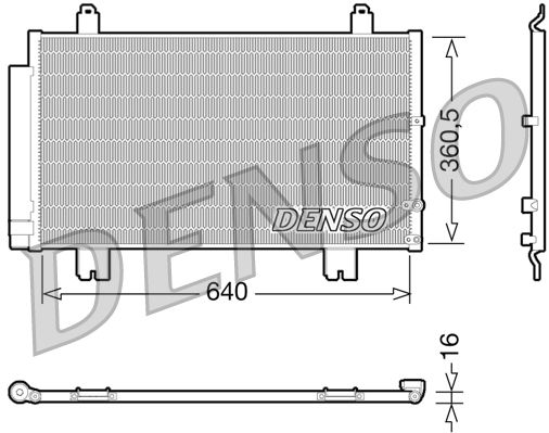 Klimakondensator Klimakühler Denso DCN51005