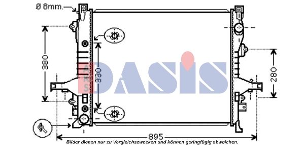 Kühler, Motorkühlung AKS DASIS 220018N