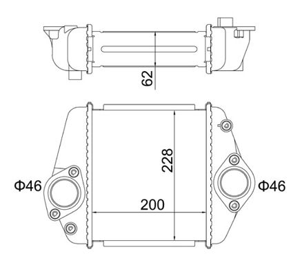 Ladeluftkühler HART 621 407
