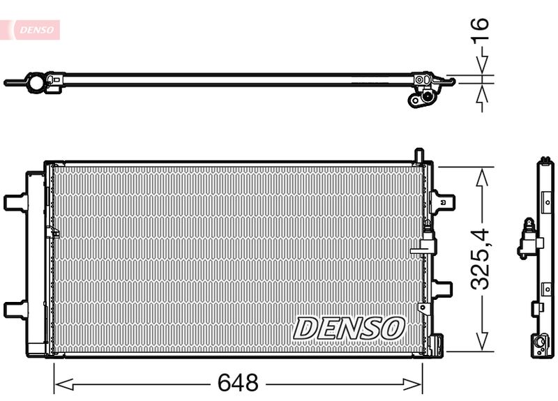 Klimakondensator Klimakühler Denso DCN02040