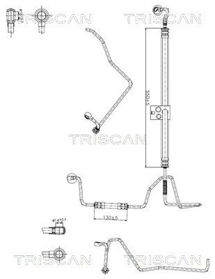 Hydraulikschlauch Lenkung TRISCAN 8516 29049
