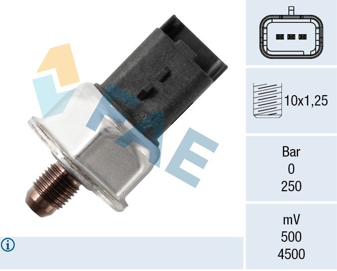 Sensor, Kraftstoffdruck FAE 15634