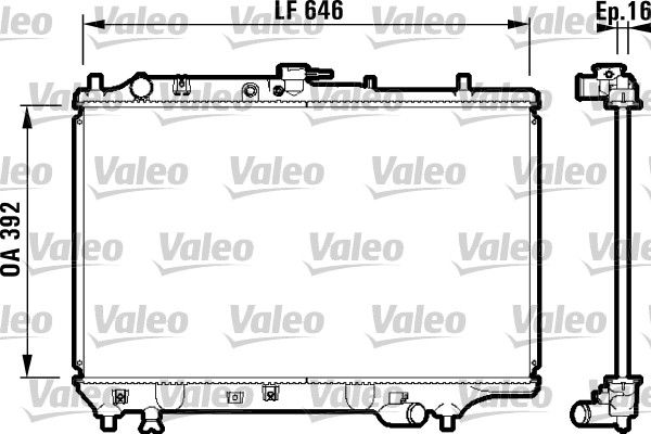 Kühler, Motorkühlung VALEO 732325
