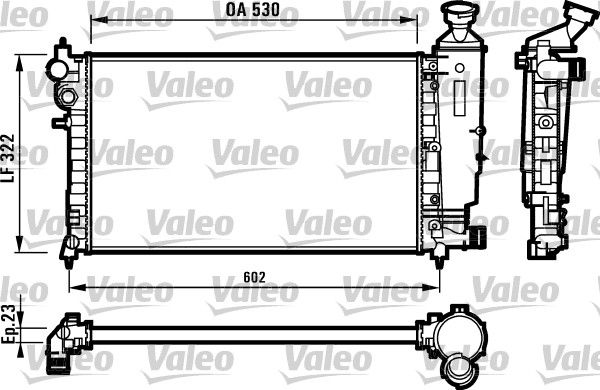 Kühler, Motorkühlung VALEO 731526