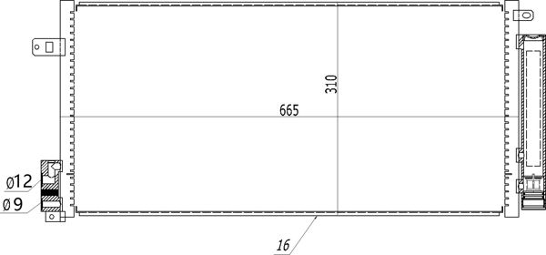 Kondensator, Klimaanlage HART 606 397