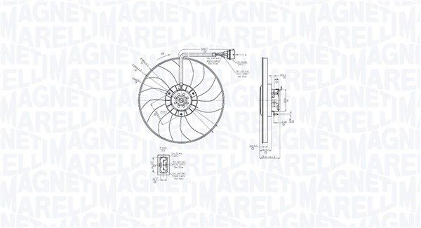 Lüfter, Motorkühlung MAGNETI MARELLI 069422878010