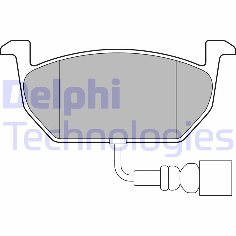 Bromsbeläggssats, skivbroms DELPHI LP3146