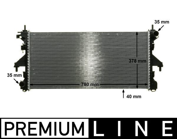 Kühler, Motorkühlung MAHLE CR887000P