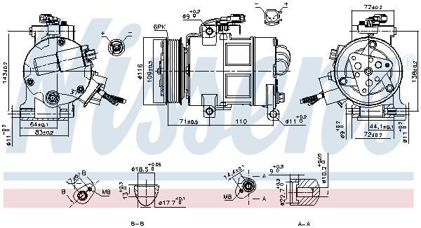 Kompressor, Klimaanlage NISSENS 890249