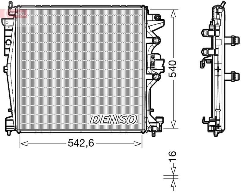 Kühler, Motorkühlung DENSO DRM01004