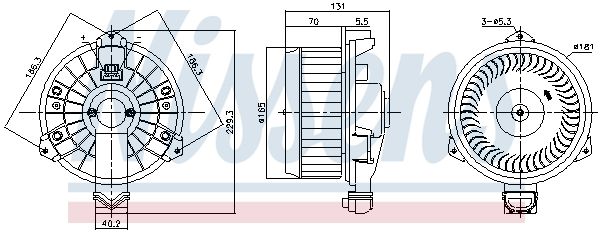 Innenraumgebläse NISSENS 87739