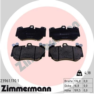 Bremsbelagsatz Bremsbeläge ZIMMERMANN 23961.170.1