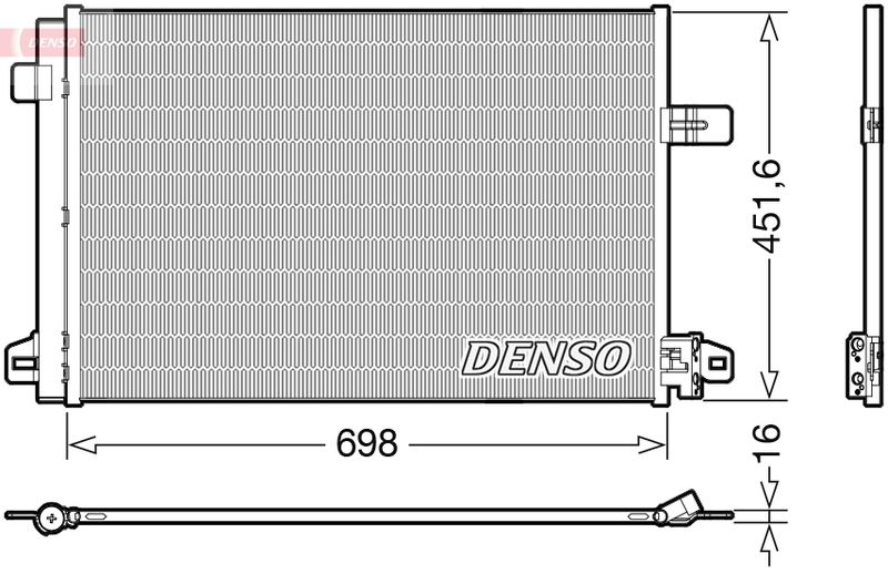Klimakondensator Klimakühler Denso DCN32028