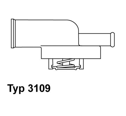 Kühlwasserthermostat WAHLER 3109.87D