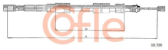 Seilzug Feststellbremse COFLE 10.720