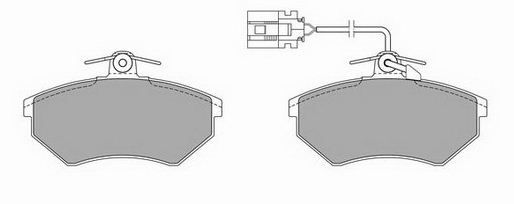 Bremsbelagsatz, Scheibenbremse BREMBO P 85 033