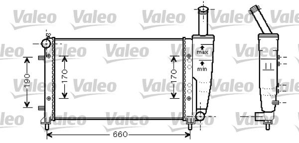 Kühler, Motorkühlung VALEO 734457