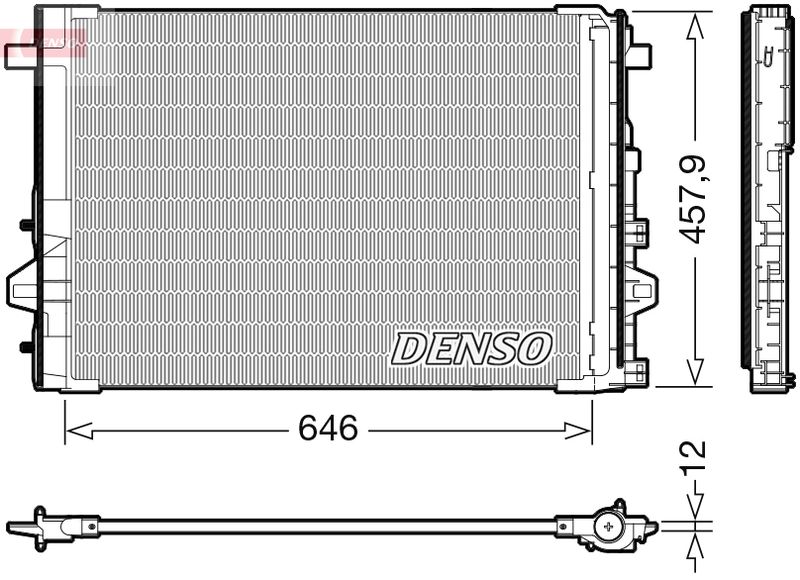 Kondensor, klimatanläggning DENSO DCN17059