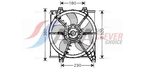 Lüfter, Motorkühlung AVA QUALITY COOLING HY7506
