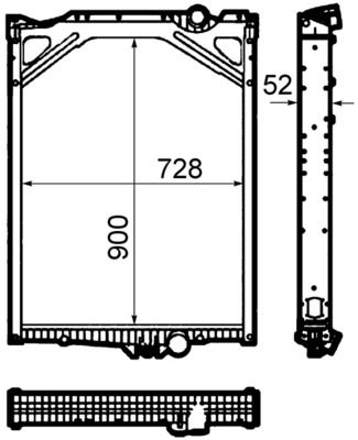 Kühler, Motorkühlung MAHLE CR1917000P