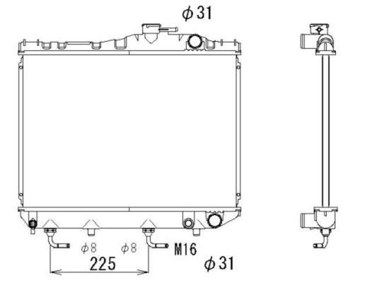Kühler, Motorkühlung NRF 516706