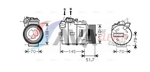 Kompressor, Klimaanlage AVA QUALITY COOLING BWAK329