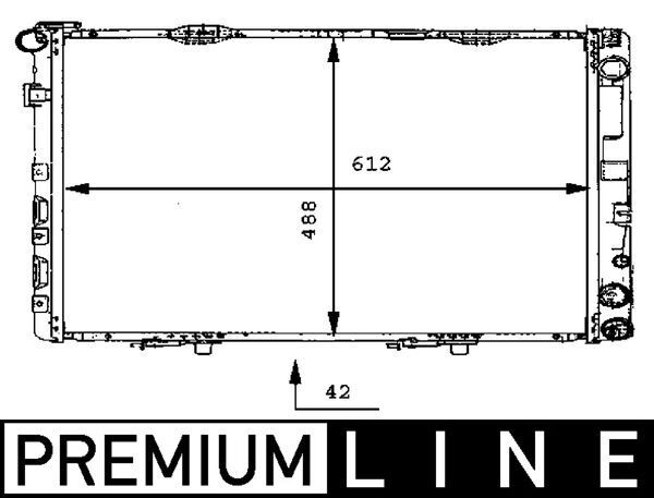Kühler, Motorkühlung MAHLE cr 283 000p