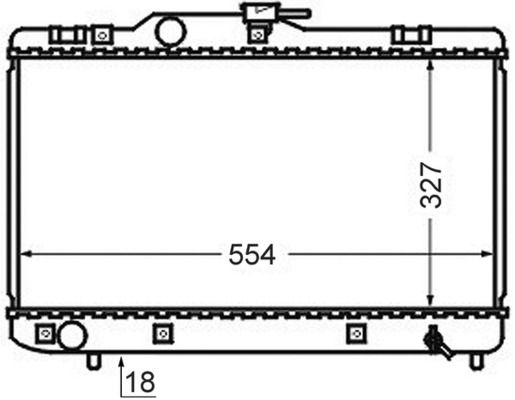 Kühler, Motorkühlung MAHLE CR768000S