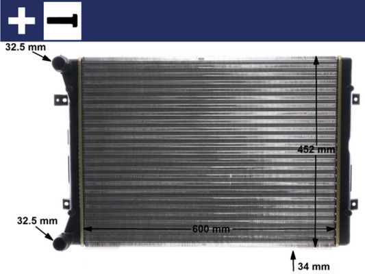 Kühler, Motorkühlung MAHLE CR2038000S