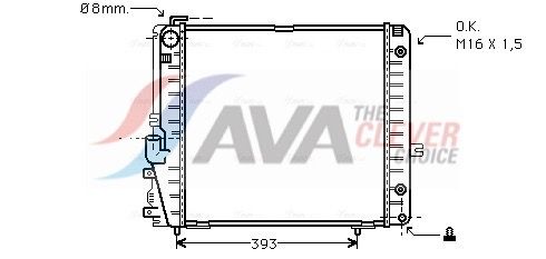 Kühler, Motorkühlung AVA QUALITY COOLING MSA2086