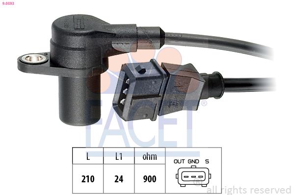 Kurbelwellensensor FACET 9.0593