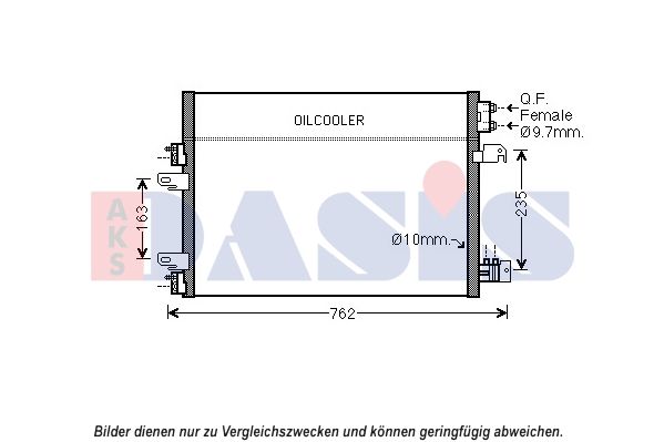Kondensator, Klimaanlage AKS DASIS 522079N