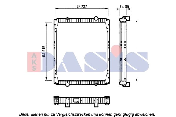 Kühler, Motorkühlung AKS DASIS 390011N