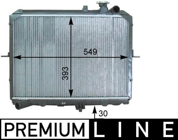 Kühler, Motorkühlung MAHLE CR1332000P