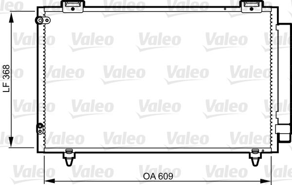 Kondensator, Klimaanlage VALEO 817805