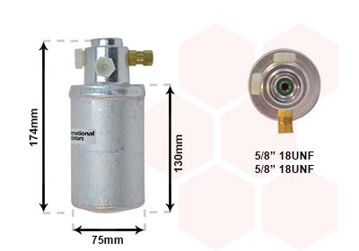 Trockner, Klimaanlage VAN WEZEL 3000D291