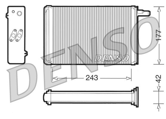 Wärmetauscher, Innenraumheizung DENSO DRR09030
