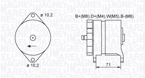 Generator MAGNETI MARELLI 063731438010