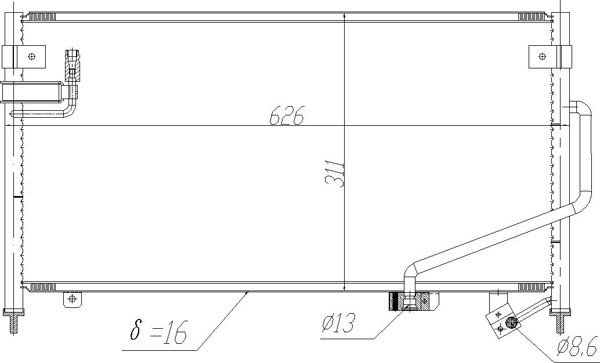 Kondensator, Klimaanlage HART 623 913