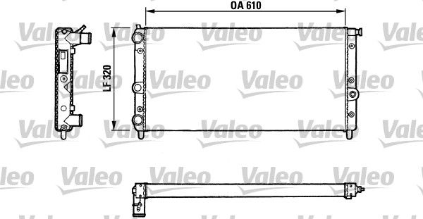 Kühler, Motorkühlung VALEO 811067