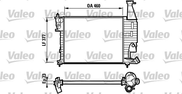 Kühler, Motorkühlung VALEO 732564